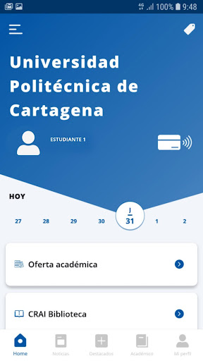 UPCT Politécnica de Cartagena Screen 2