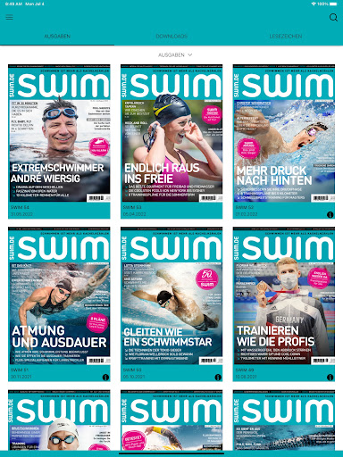 Android application SWIM screenshort