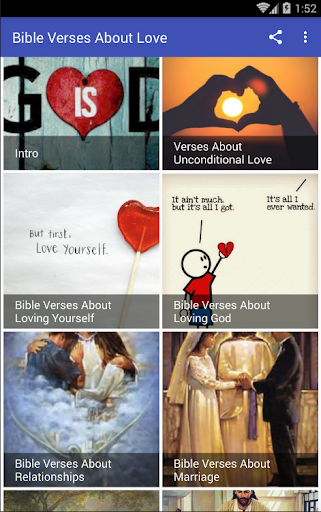 Android application BIBLE VERSES ABOUT LOVE screenshort