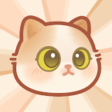 Match 3 tiles: Cat shop design icon