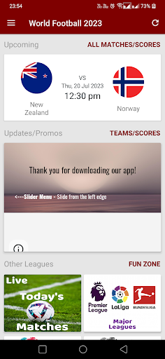 Android application Football Scores 2024 screenshort