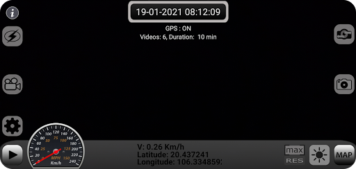 Android application Dashcam Pro screenshort