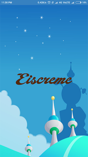 Android application Eiscreme screenshort