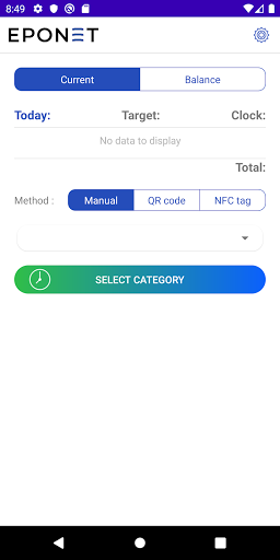 Android application Eponet TimeCatch screenshort