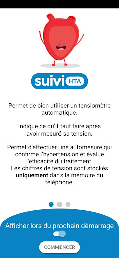 Android application suiviHTA screenshort