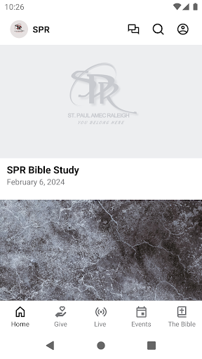 Android application SPR Church screenshort