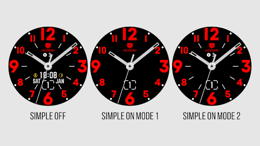 IWF Flat 3 in 1 watch face Screen 2