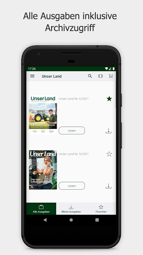 Android application Unser Land screenshort