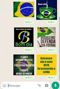 Figurinhas do Bolsonaro
