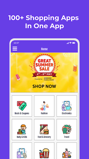 Android application All In One Shopping App screenshort