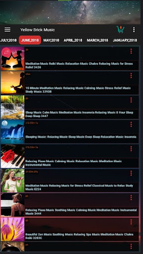 Screenshot of Yellow Brick Relaxing Music