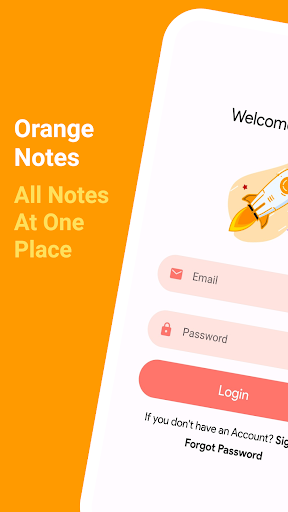 Android application Orange Notes screenshort