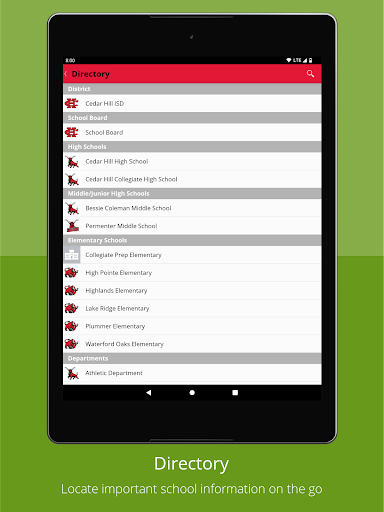 Cedar Hill ISD Screen 2