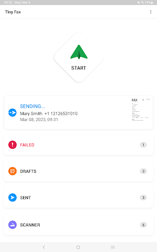 Screenshot of Tiny Fax - Send Fax from Phone