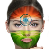 Indian Flag on Photo – Face Mo