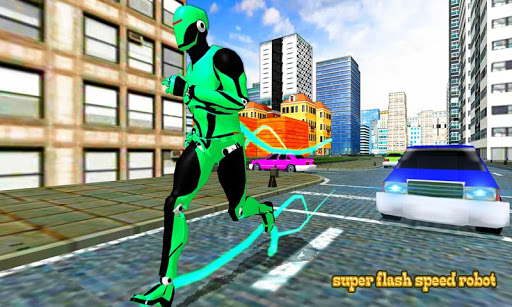 Real Police Robot:Super Lightning Robot Speed Hero  screenshots 1