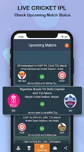 Vivo IPL 2021 live score  Fast Live Line