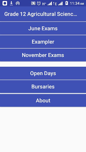 Android application Grade 12 History screenshort