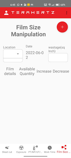 Android application Terahertz Employee screenshort