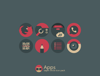 Sagon Circle: Dark Icon Pack