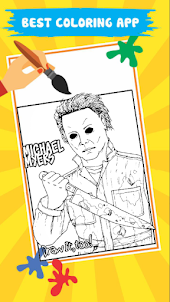 Scary Michael Coloring