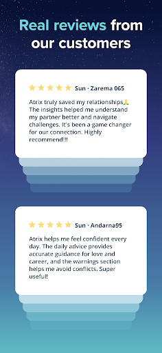 Screenshot of Atrix: Daily Astrology Guide