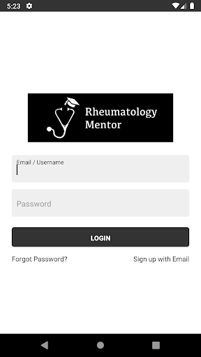Android application Rheumatology Mentor screenshort