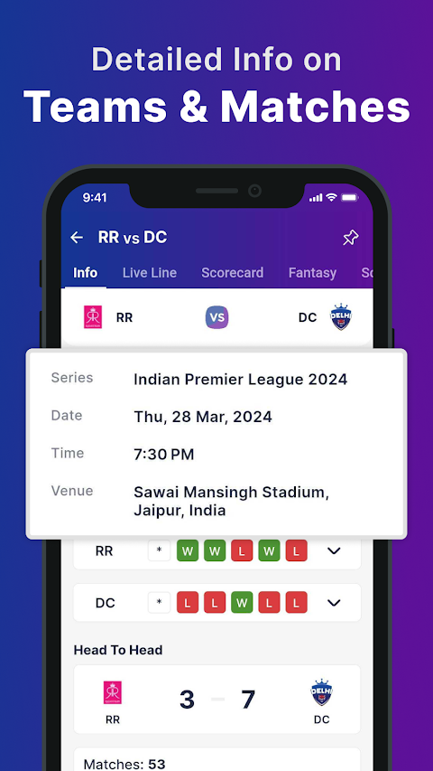 CricScore : Live Score for IPLのおすすめ画像2