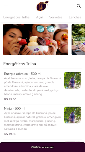 Android application Trilha do Açaí screenshort