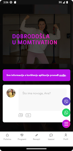 Android application Momtivation screenshort