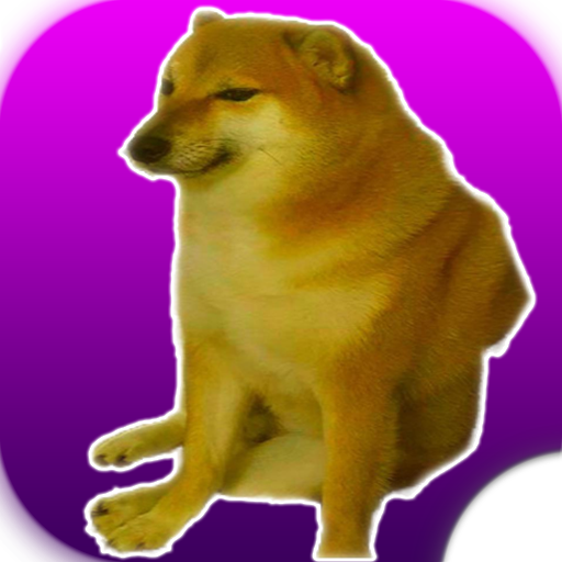 Cheems Dog Stickers Animados logo