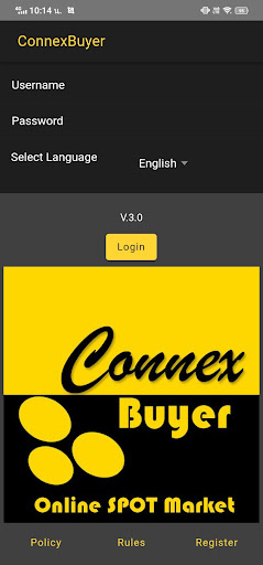 Android application ConnexBuyer screenshort
