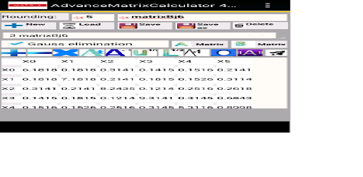 Advanced Matrix Calculator Screen 3