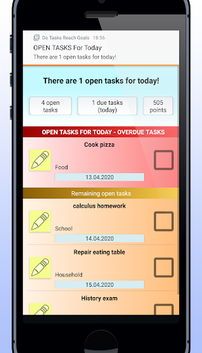 Do Tasks Reach Goals