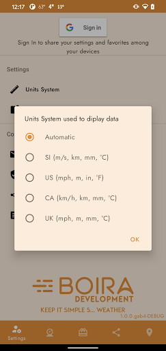 WeatherApp Screen 2
