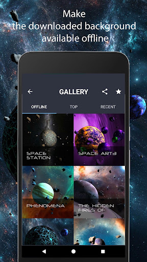 Asteroids 3D live wallpaper Screenshot 2 - AppWisp.com