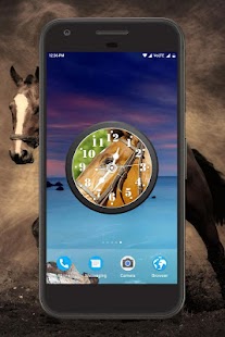 Horse Clock Live Wallpaper Screenshot