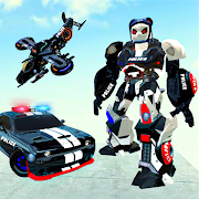 Police Panda Robot Game:Panda Robot Transformation