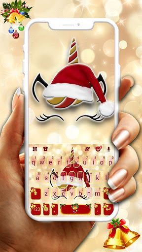 Android application Christmas Unicorn Keyboard The screenshort