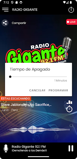 Radio Gigante 92.1 FM Screen 2