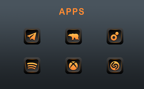 Orange Dude Icon Pack Capture d'écran