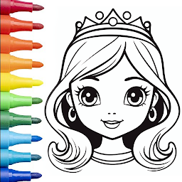 Icon image Princess Coloring Game Glitter