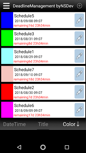 DeadlineManagement byNSDev Screen 3