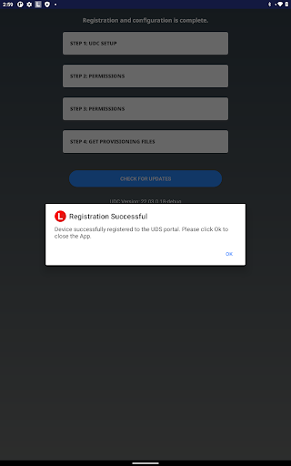 Screenshot of Lenovo Universal Device Client
