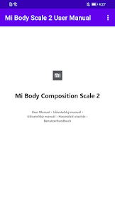 Mi Body Scale 2 User Manual