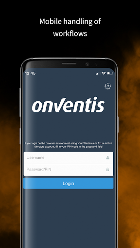 Android application Onventis Workflows screenshort