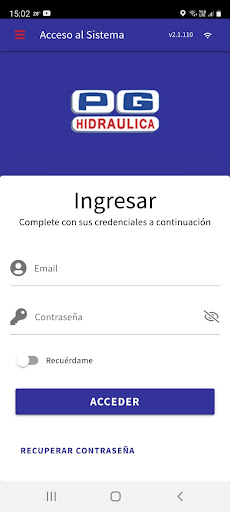 Android application PG Hidraulica LPI screenshort