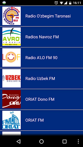 Android application Radio Uzbekistan screenshort