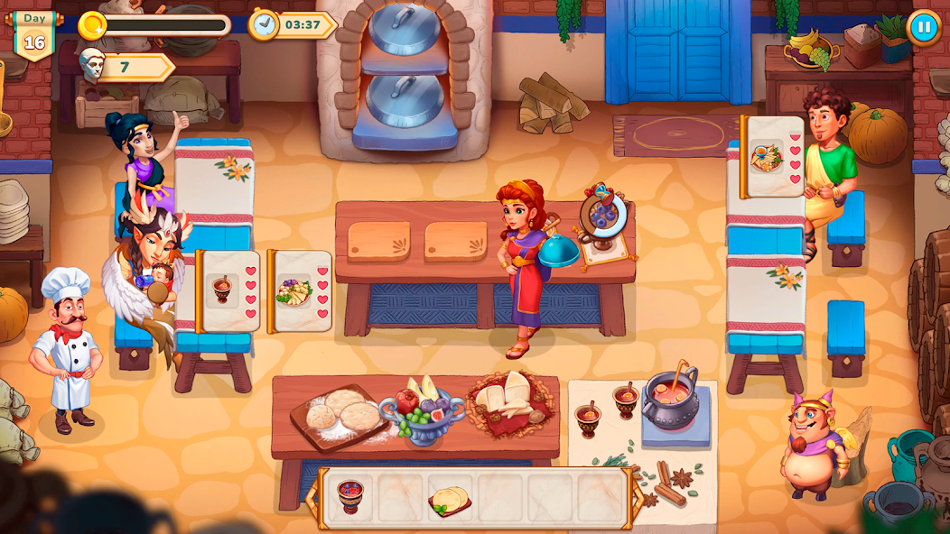 Greek Kitchen Frenzy: Dionysus MOD APK screenshot
