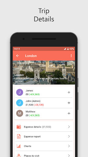 Trip Expense Manager Screen 2